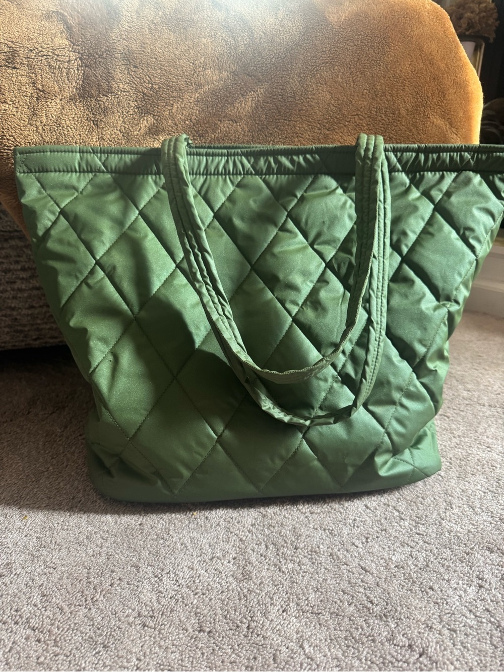Vera Bradley Quilted Green Tote